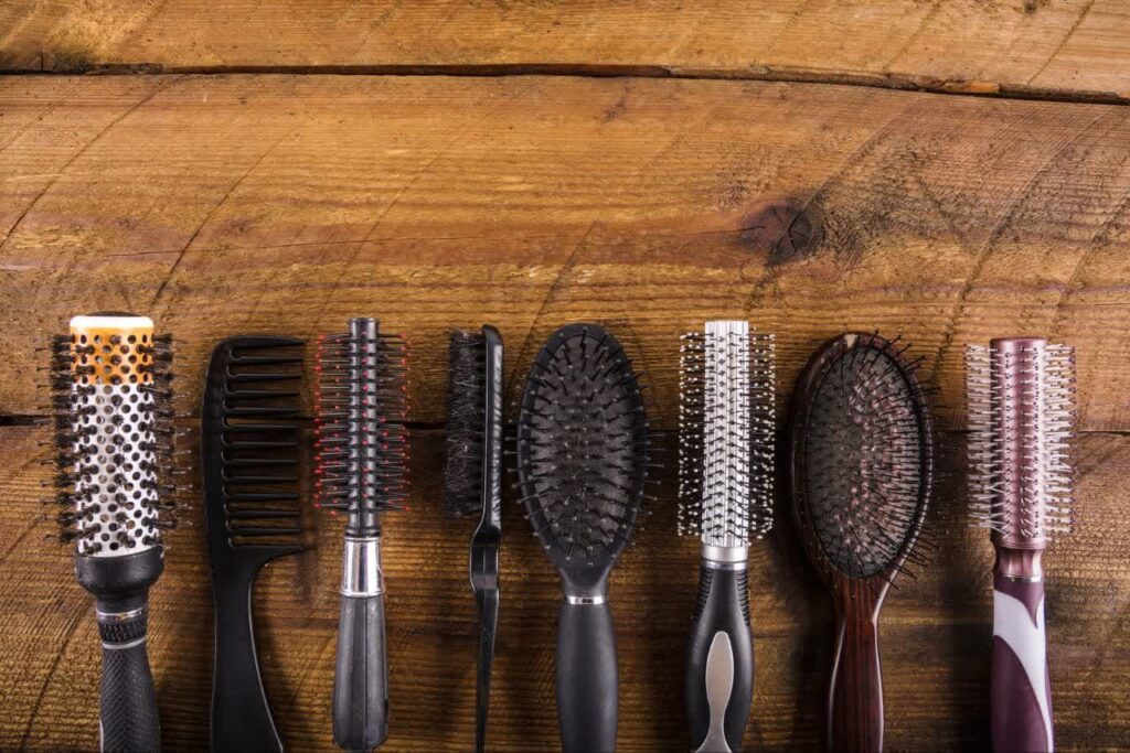 Different type of hairbrush