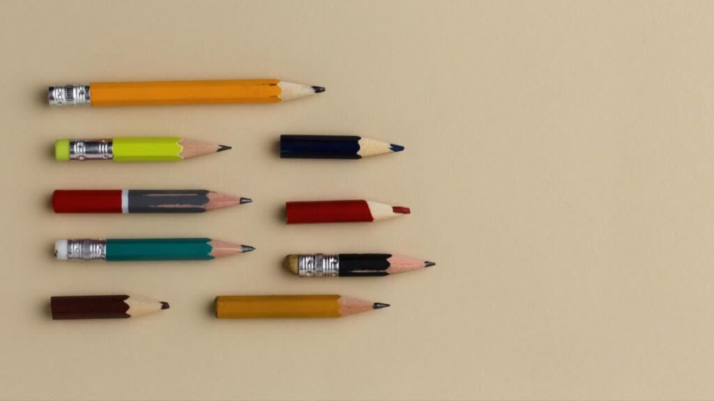different types of pencils
