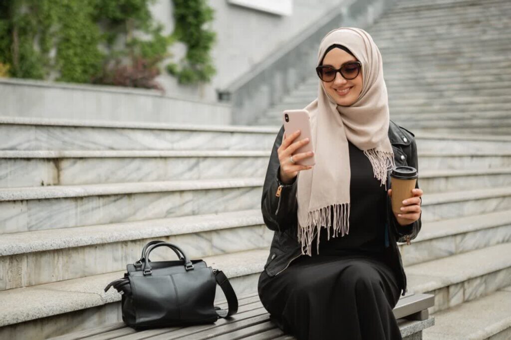 Modern Woman in Headscarf